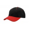 Cap - mod. 4199:Black, Cotton, Red